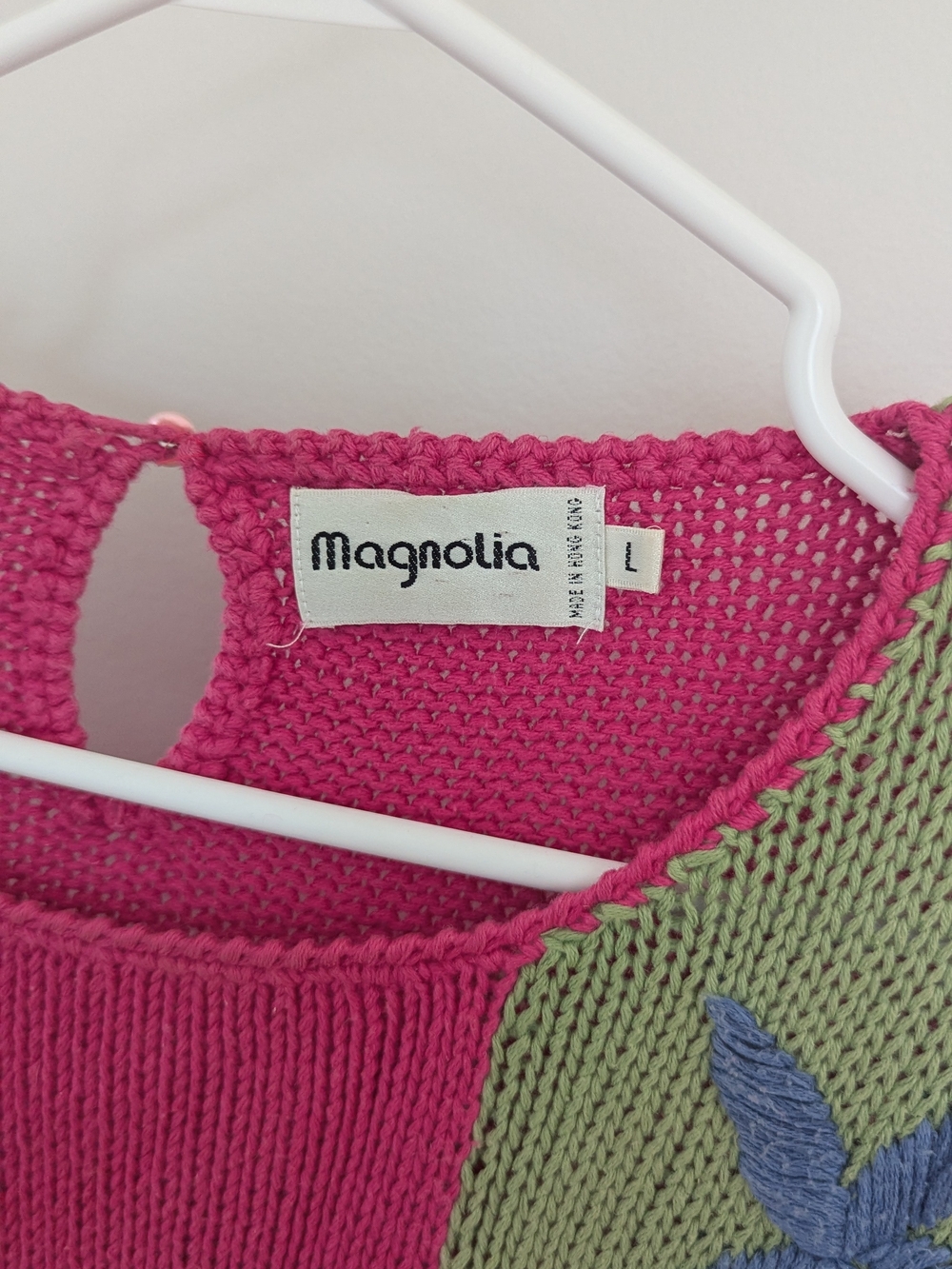 Multicolor Patchwork Floral Knit Sweater - Picture 3 of 5